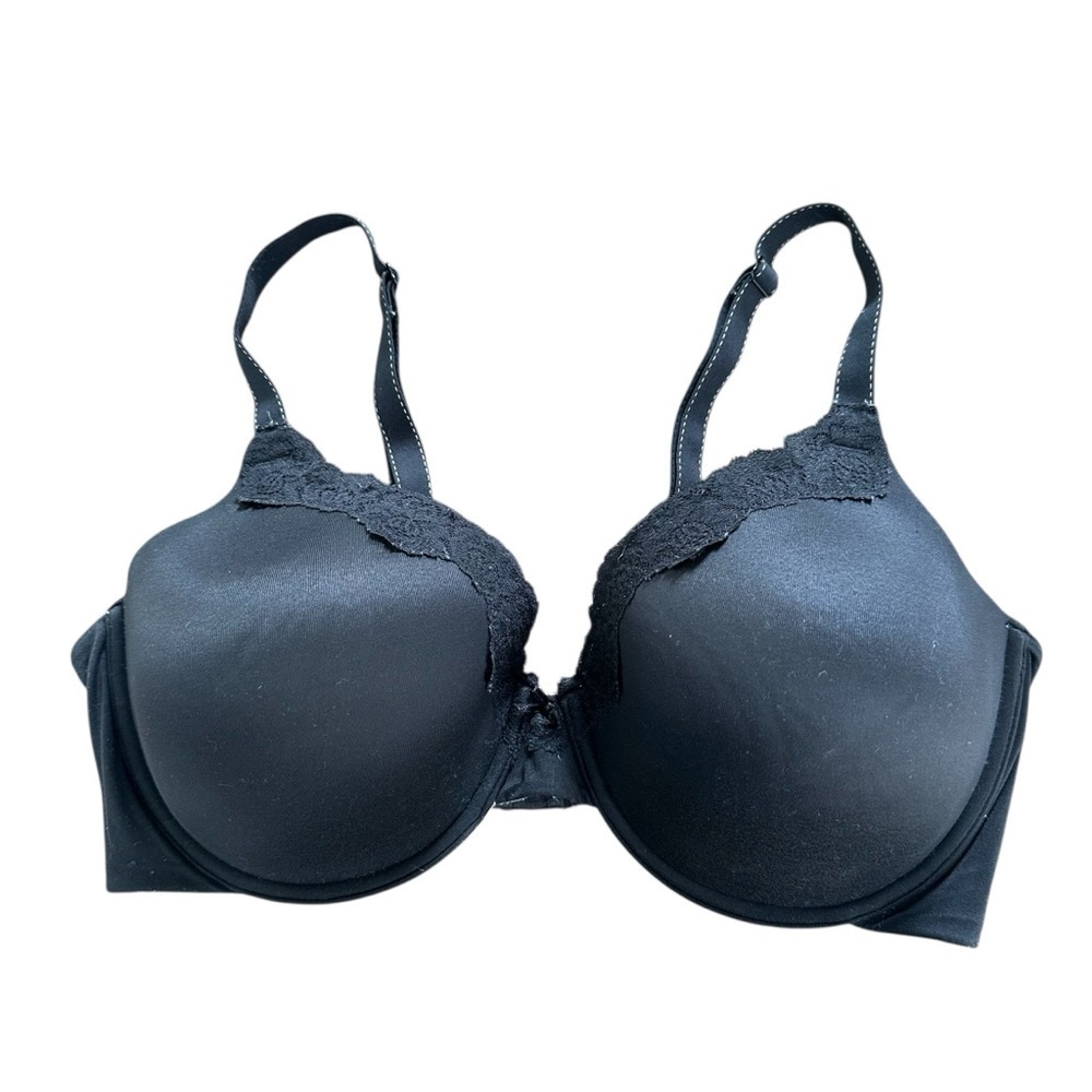 Maidenform Comfort Devotion Black Lace Bra, #09404, Full Coverage, 40DD